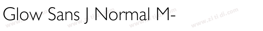 Glow Sans J Normal M字体转换